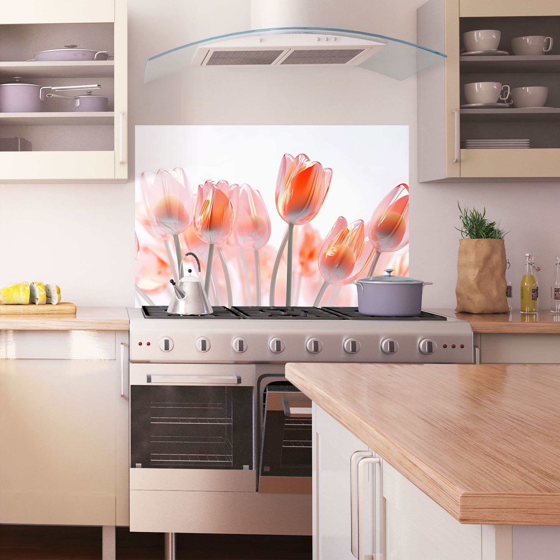 Orange Glass Tulips mockup 1
