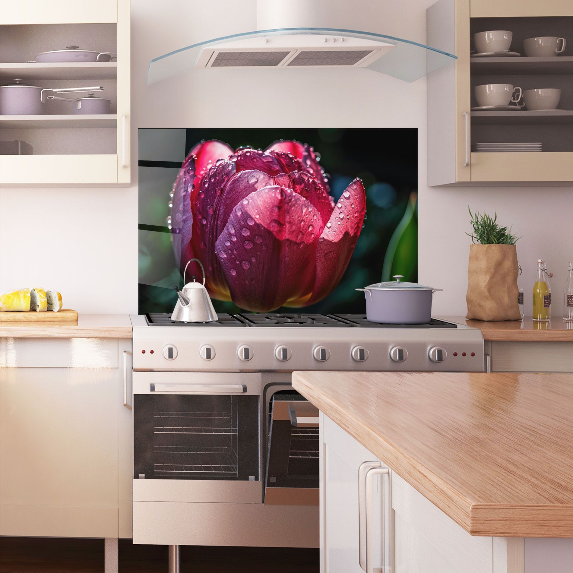 Pink Tulip After Rain mockup 1