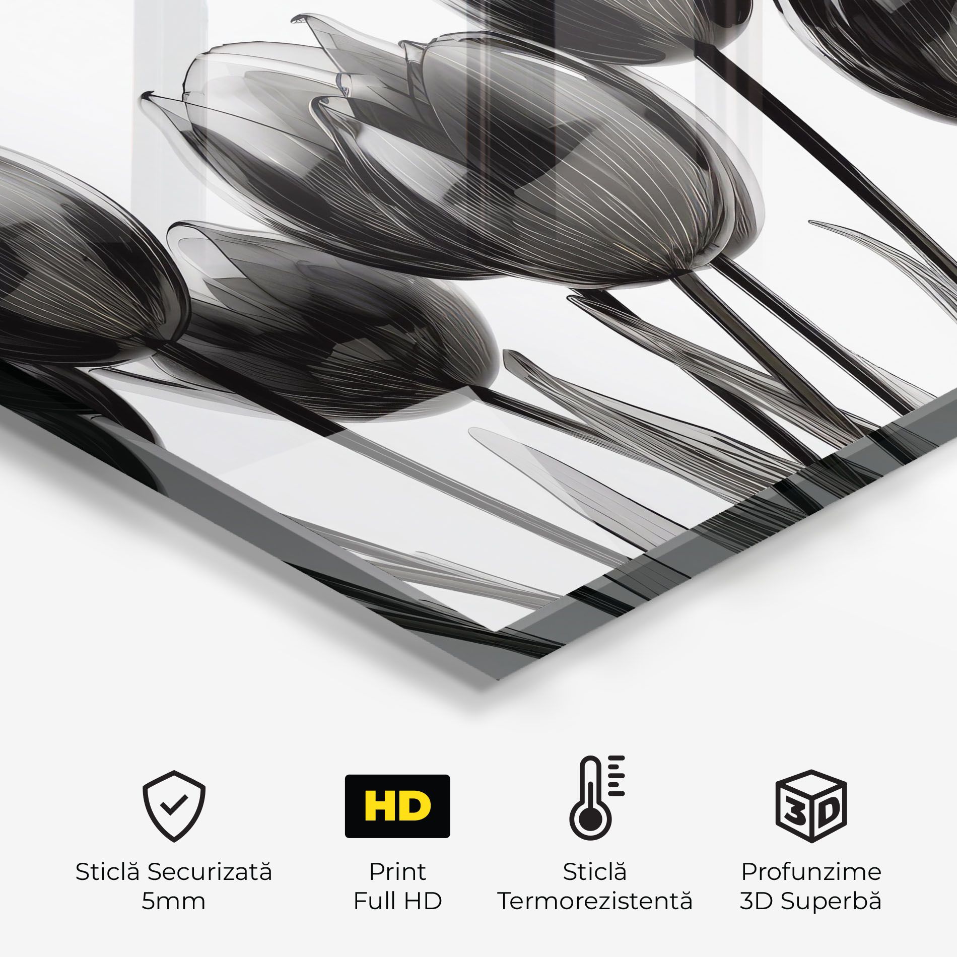 Black Glass Tulips mockup 2