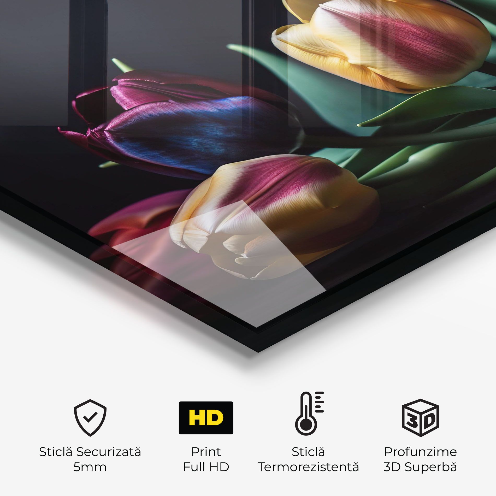 Pink Yellow Tulips mockup 2