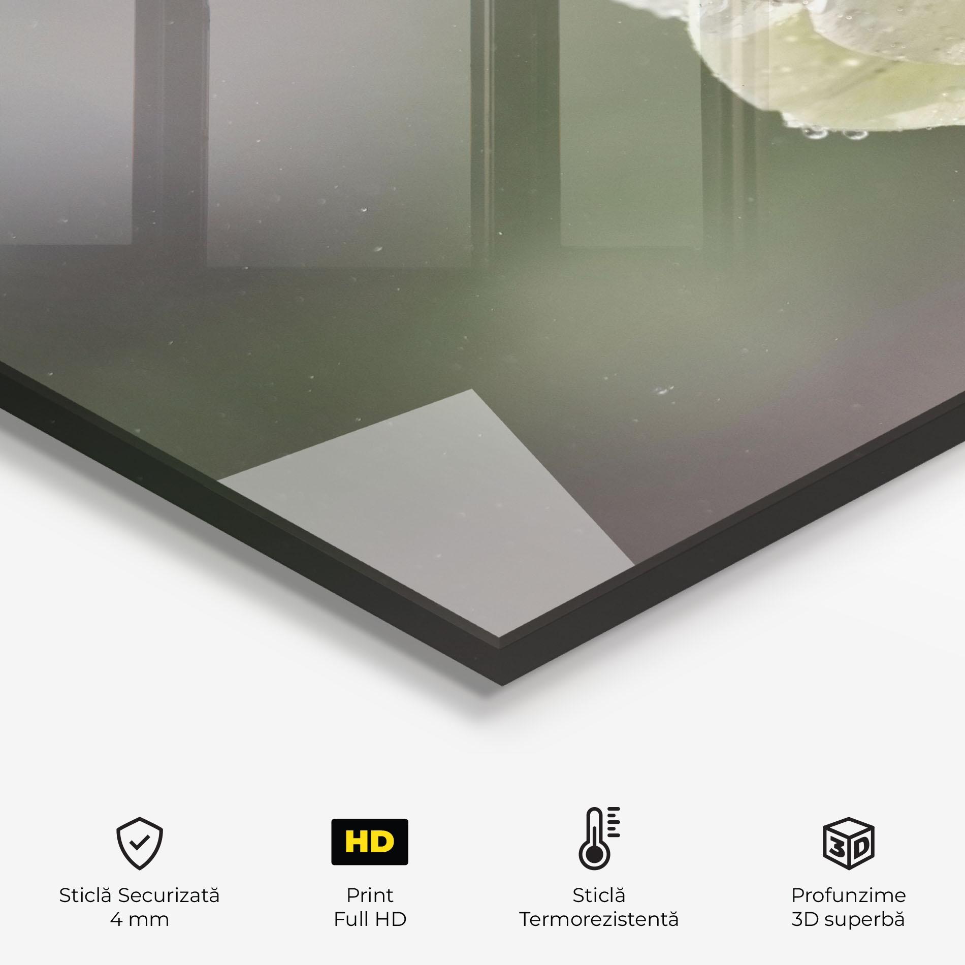 Panou Sticla Bucatarie White Single Tulip mockup 2