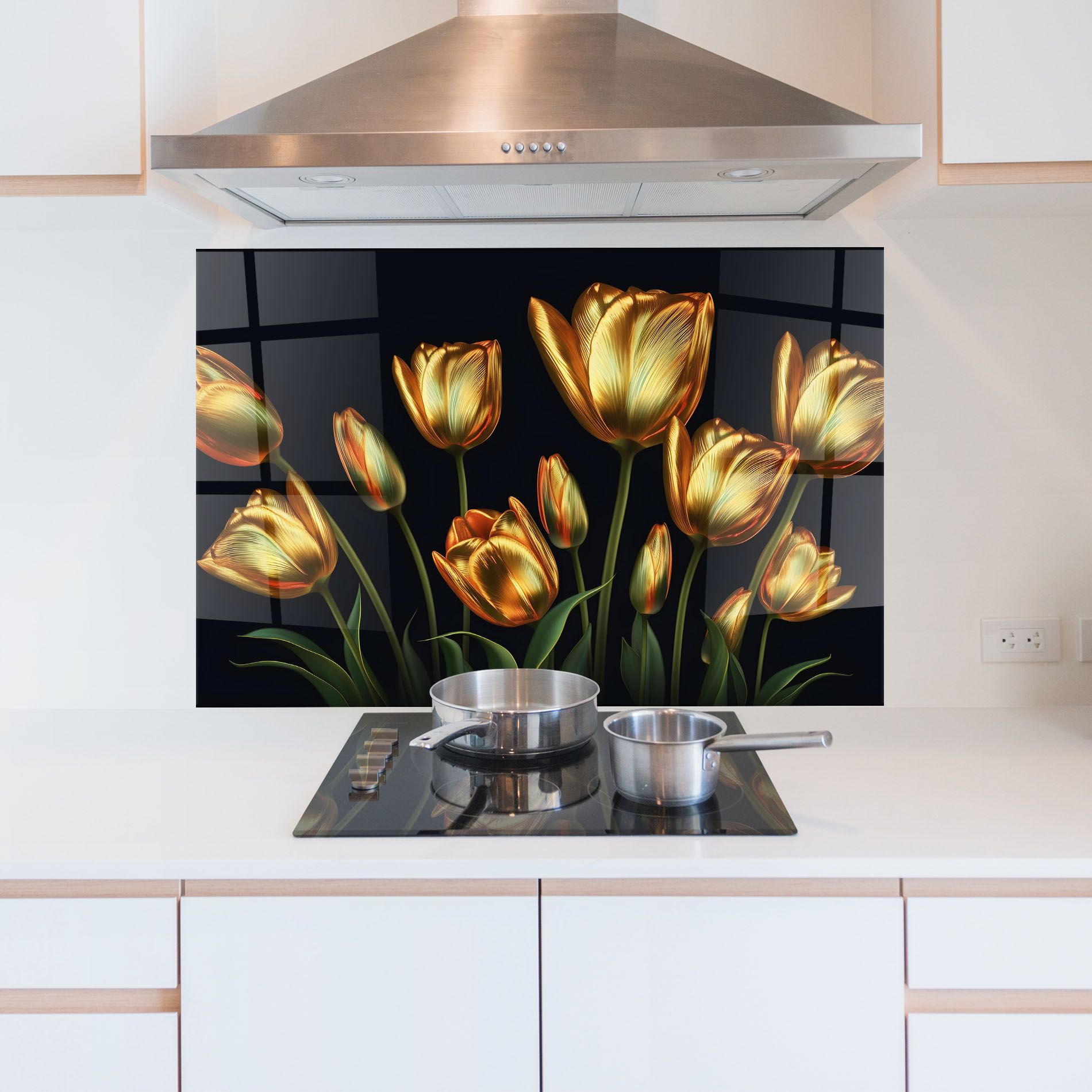 Gold Pretty Tulips mockup 5