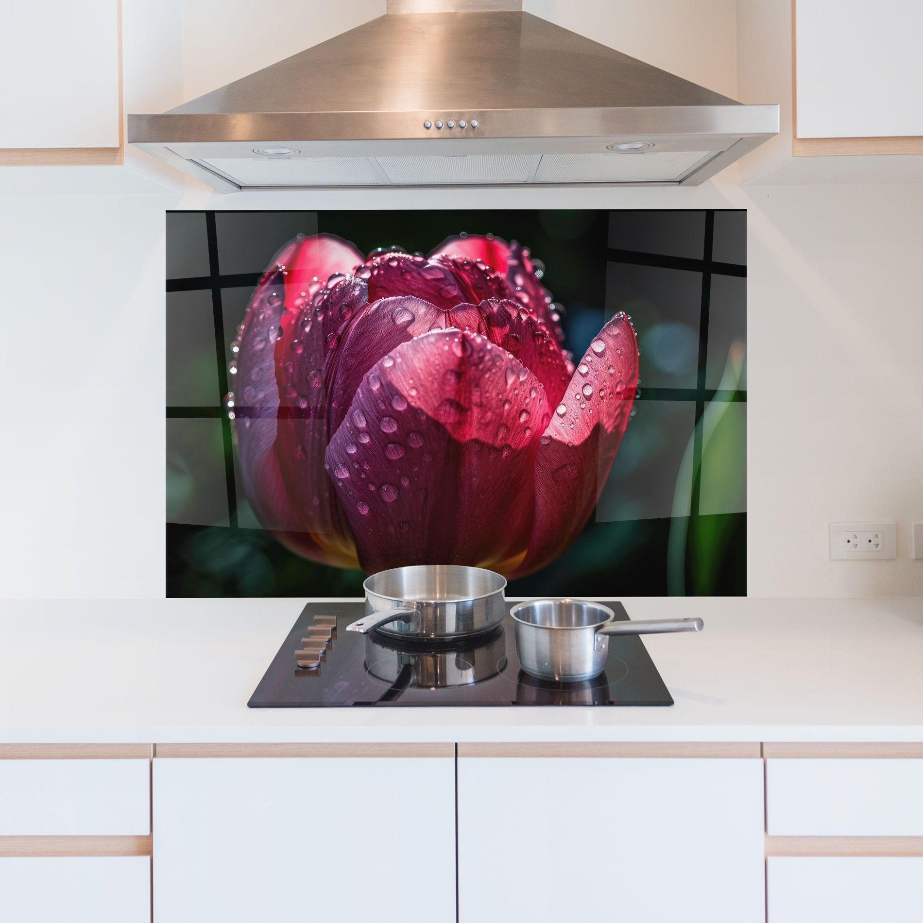 Pink Tulip After Rain mockup 5