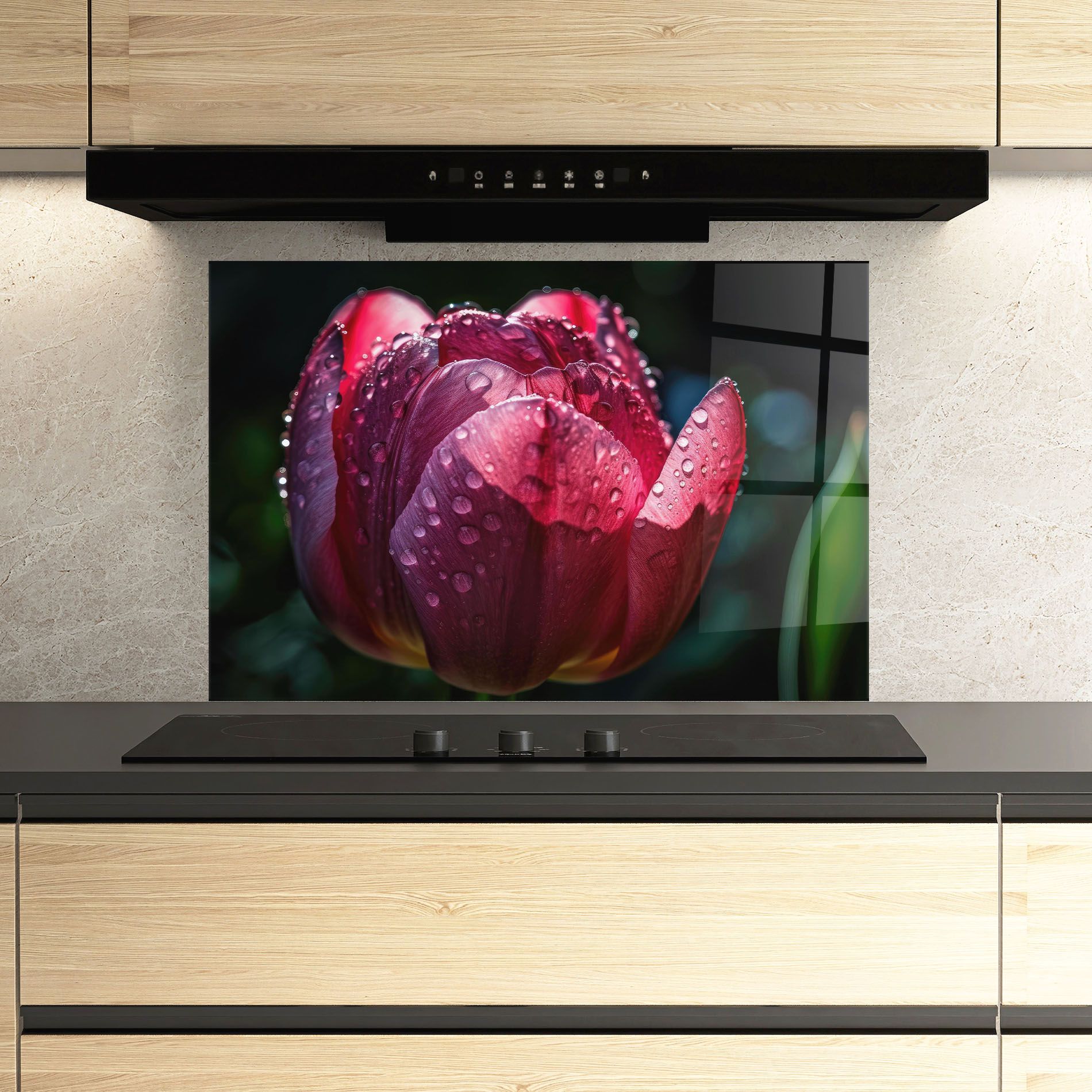 Pink Tulip After Rain mockup 3