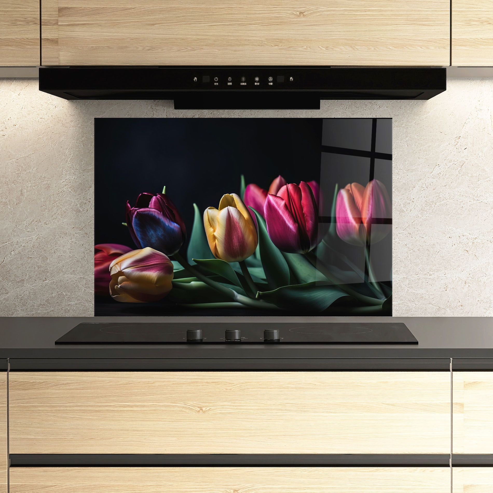 Pink Yellow Tulips mockup 3