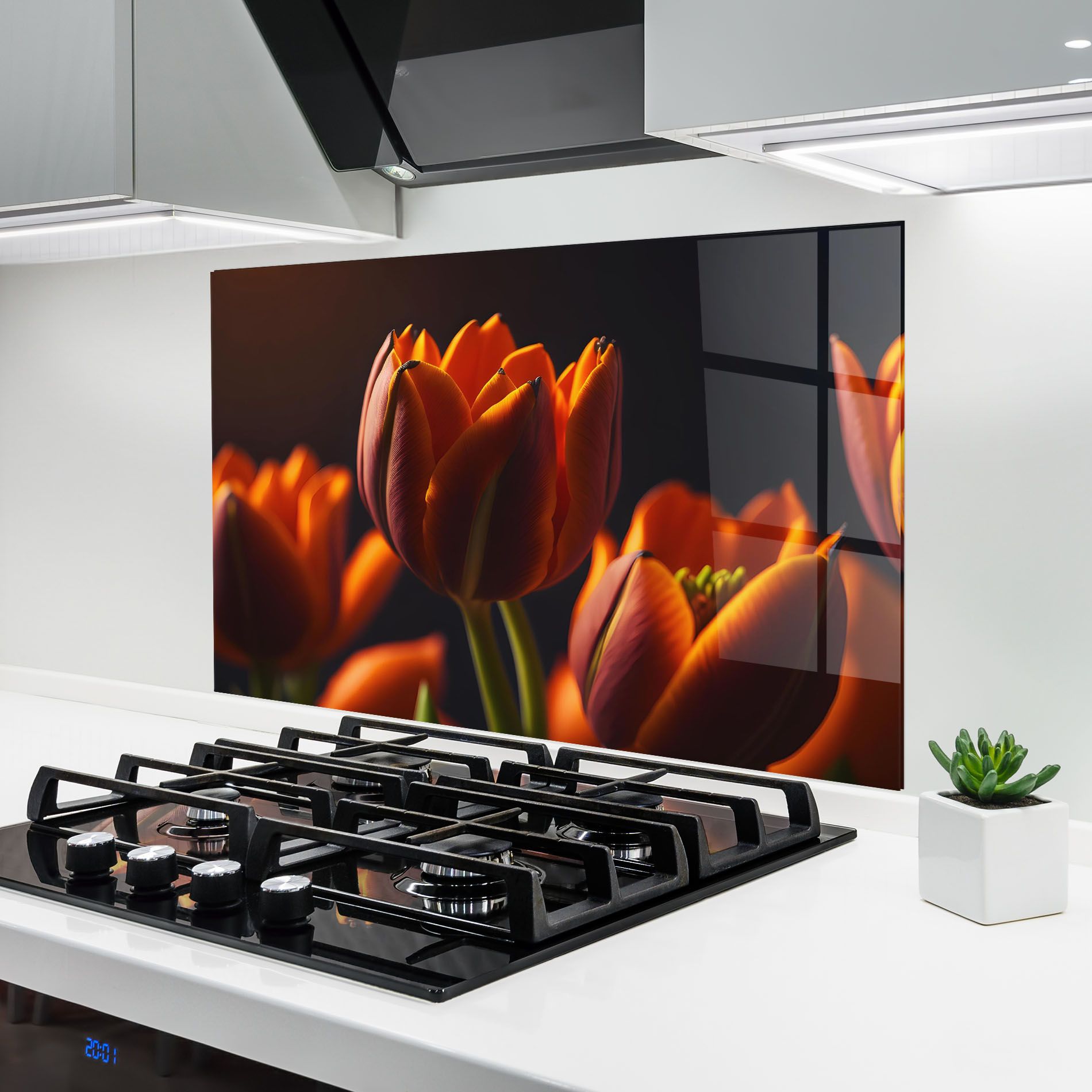 Close Up Orange Tulip mockup 6