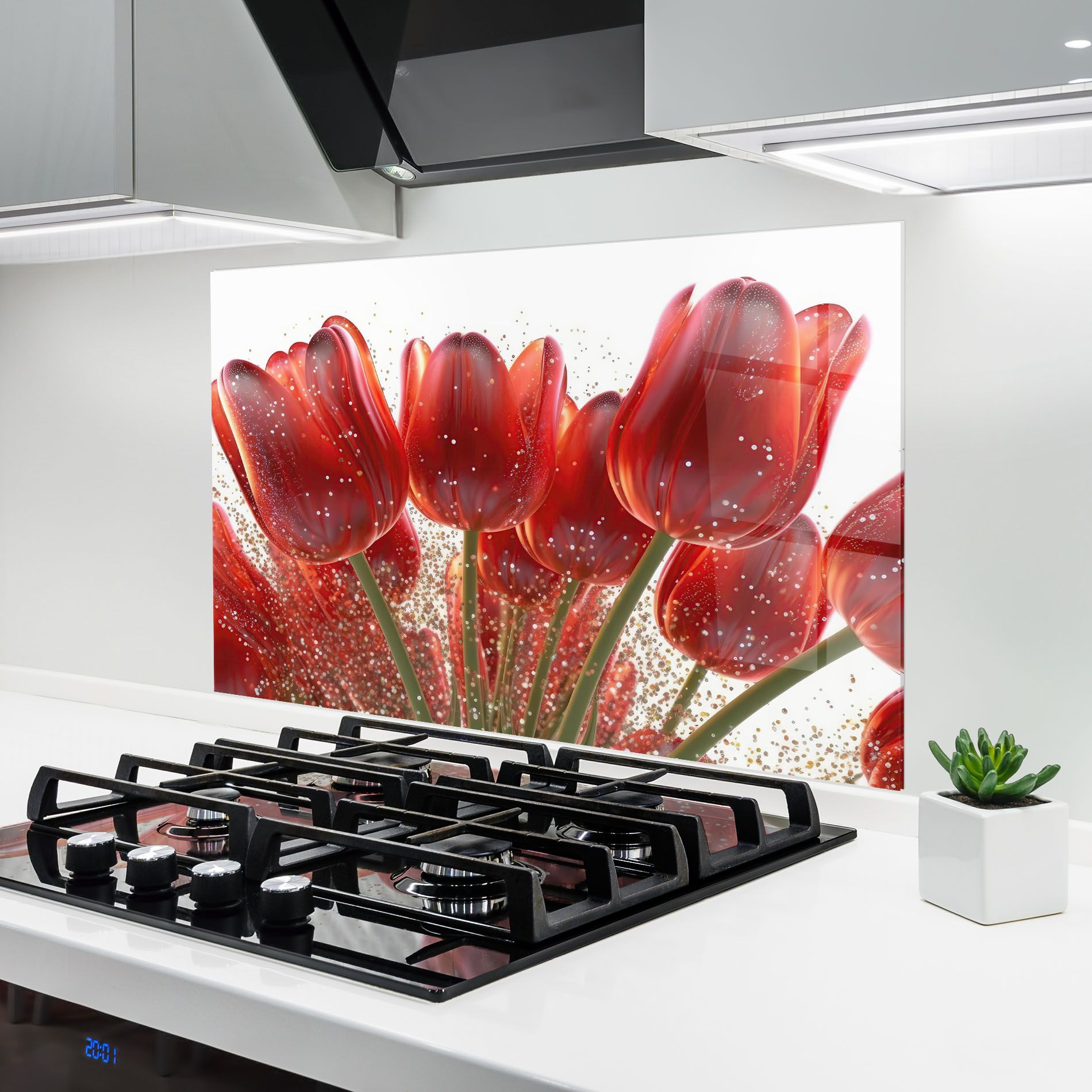 Glitter Red Tulips mockup 6