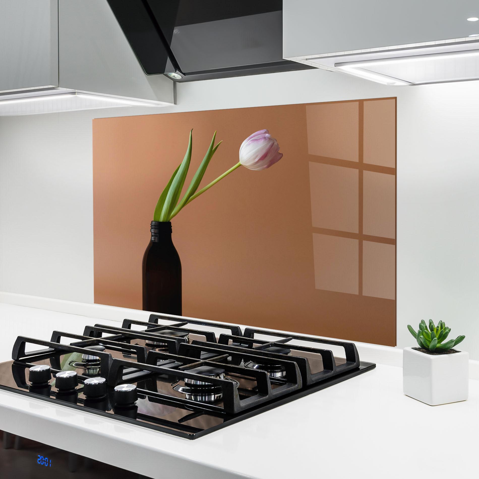 Panou Sticla Bucatarie One Pink Tulip mockup 6