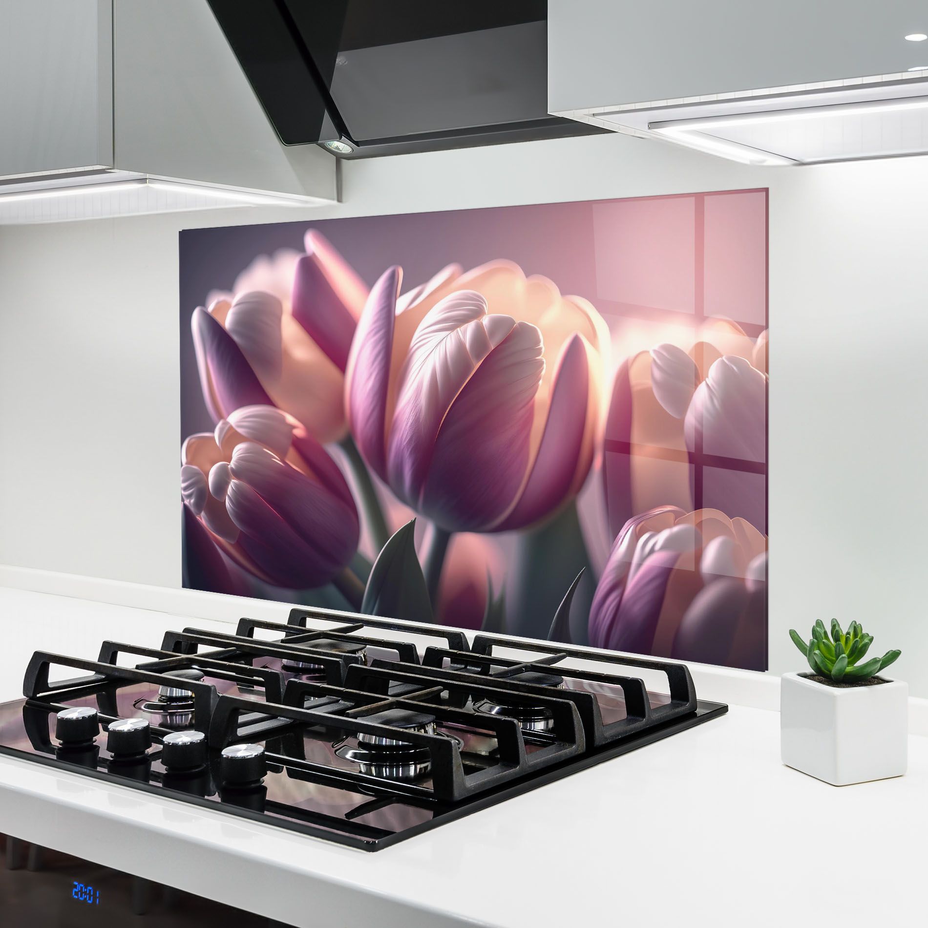 Pastel Pink Tulips mockup 6