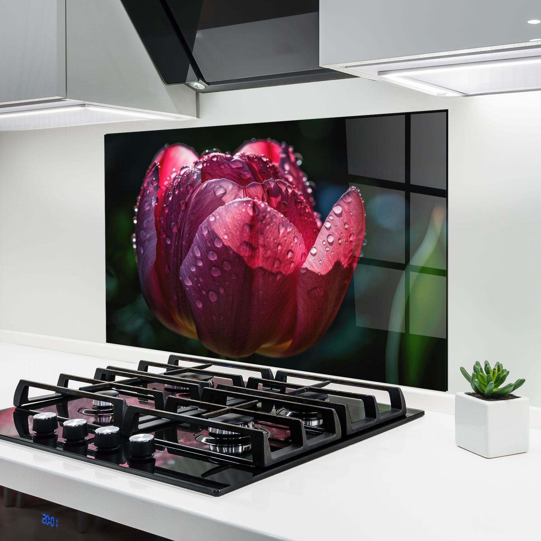 Pink Tulip After Rain mockup 6