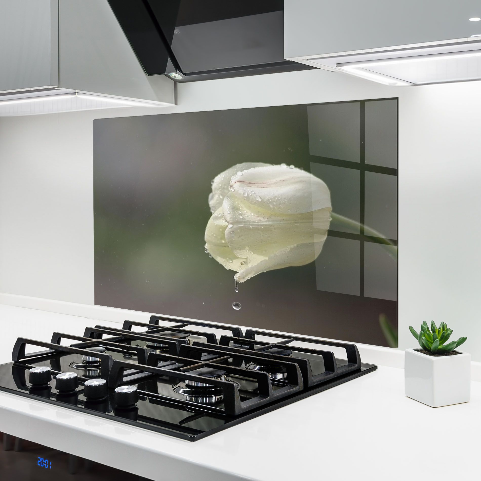 White Single Tulip mockup 6