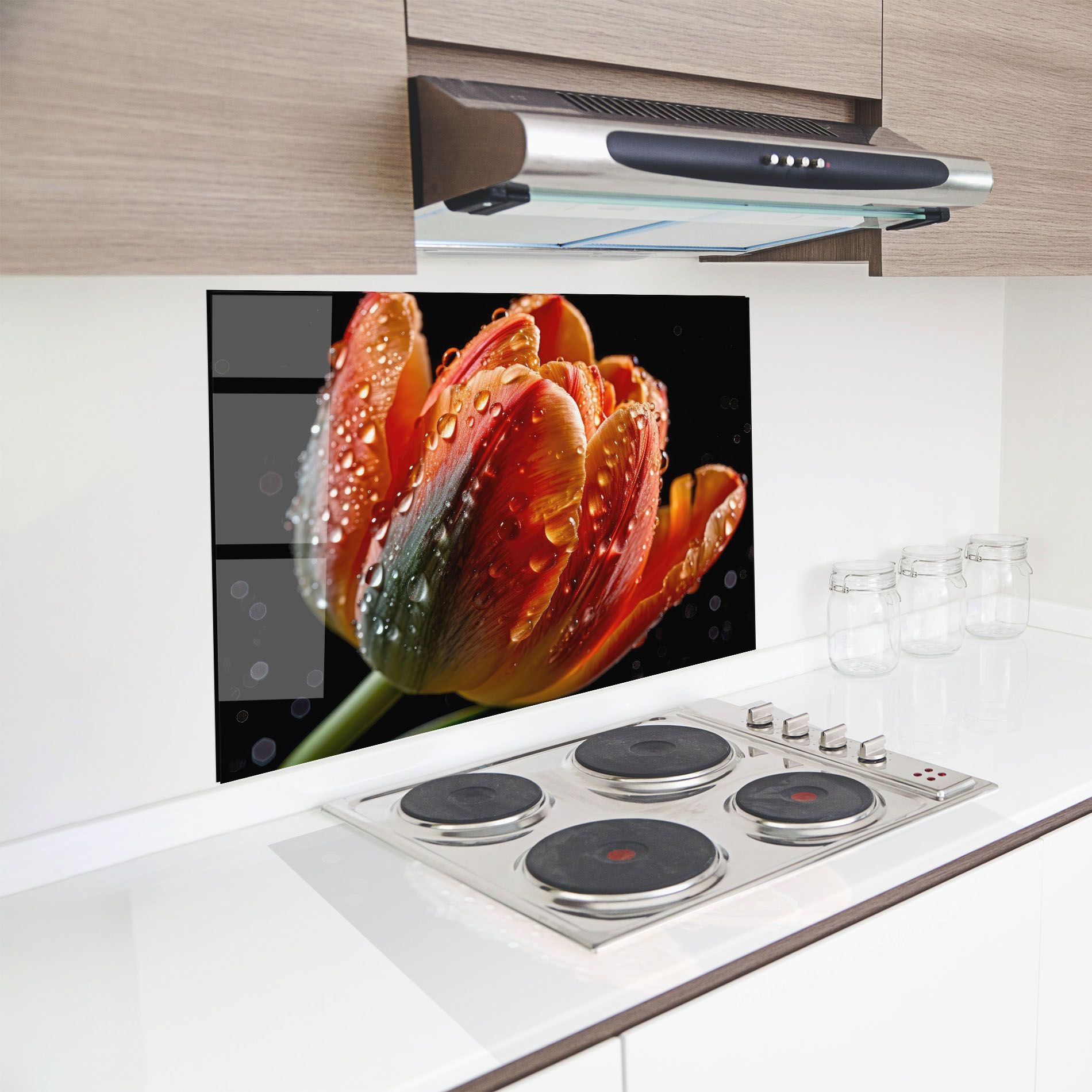 Big Wet Orange Tulip mockup 8