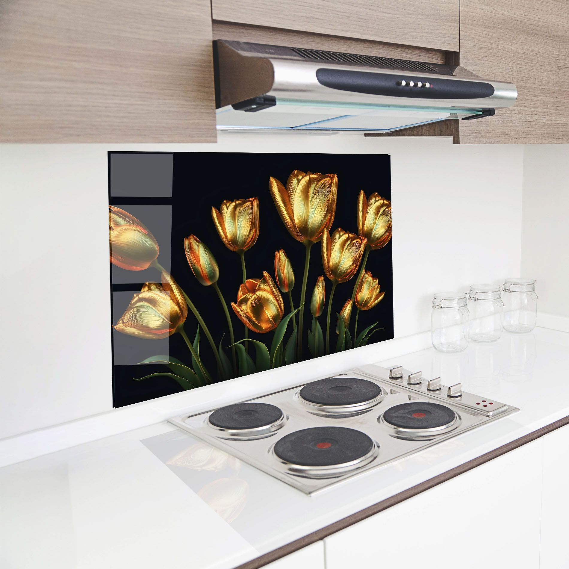 Gold Pretty Tulips mockup 8