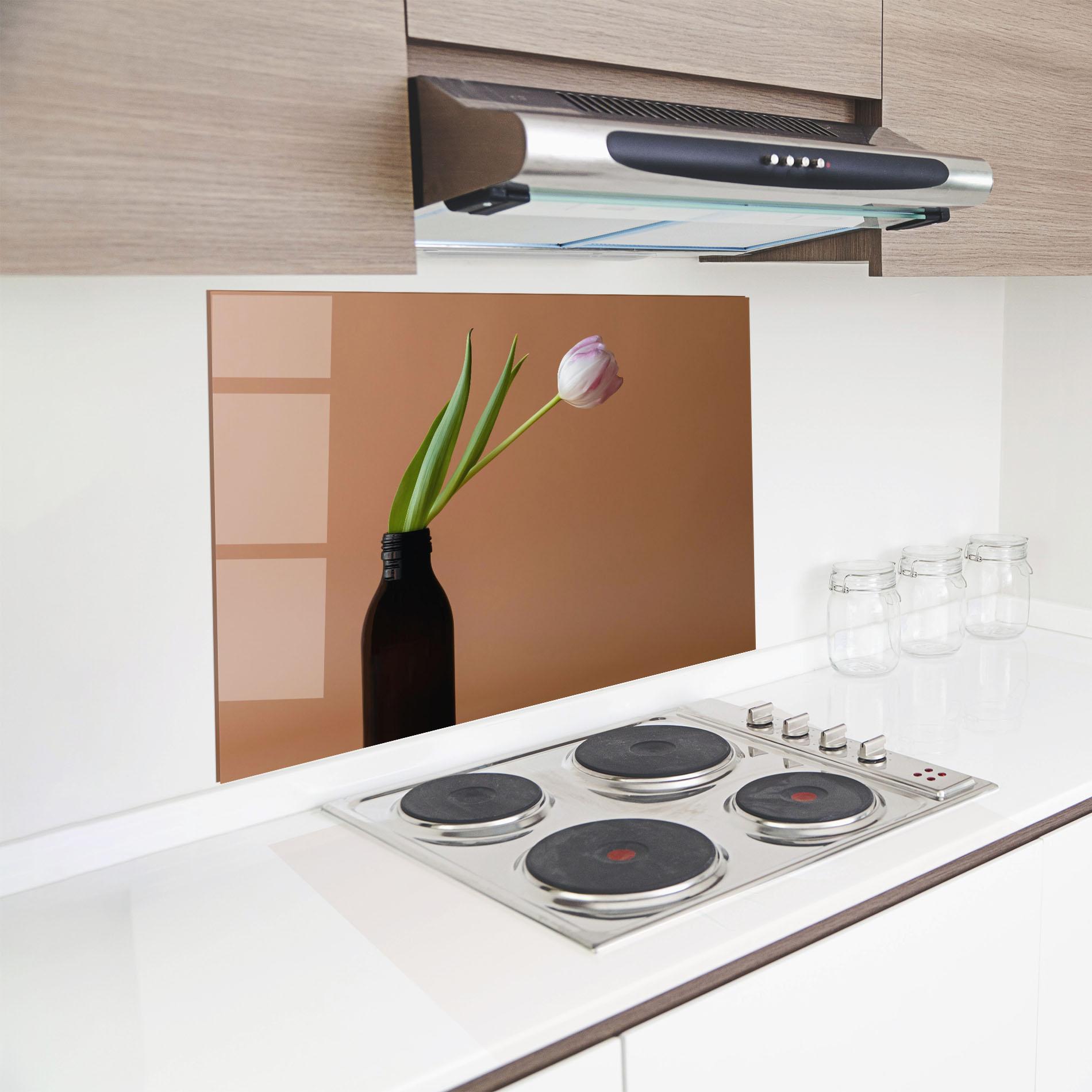 Panou Sticla Bucatarie One Pink Tulip mockup 8