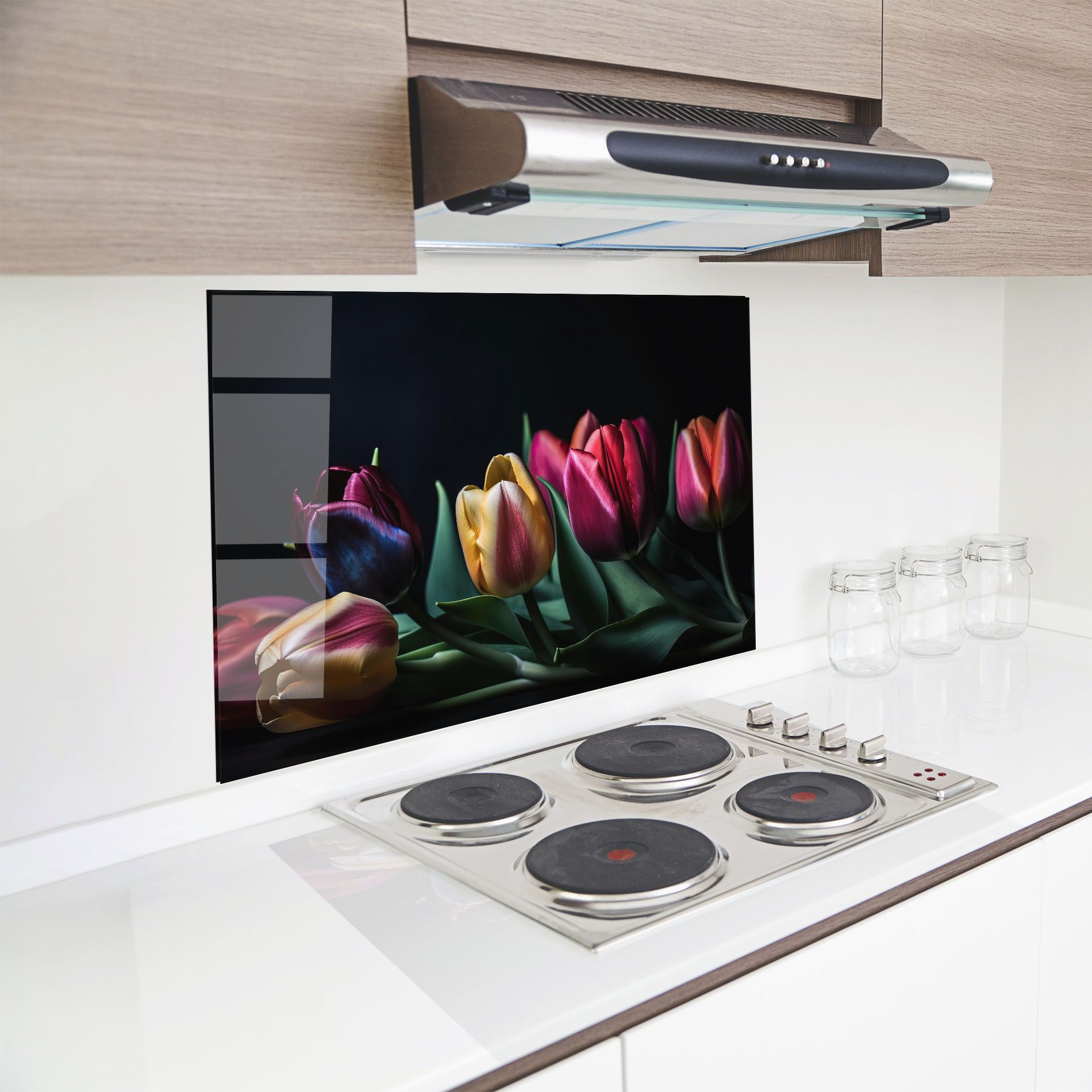 Pink Yellow Tulips mockup 8