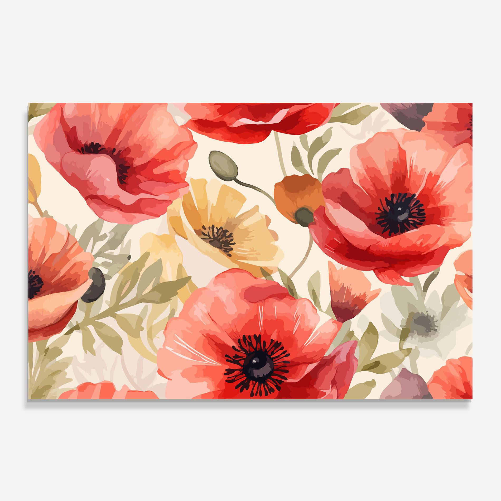 Orange Red Poppy mockup 0
