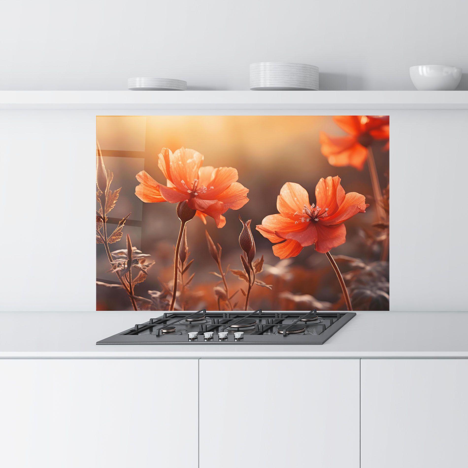 Orange Small Poppy mockup 9