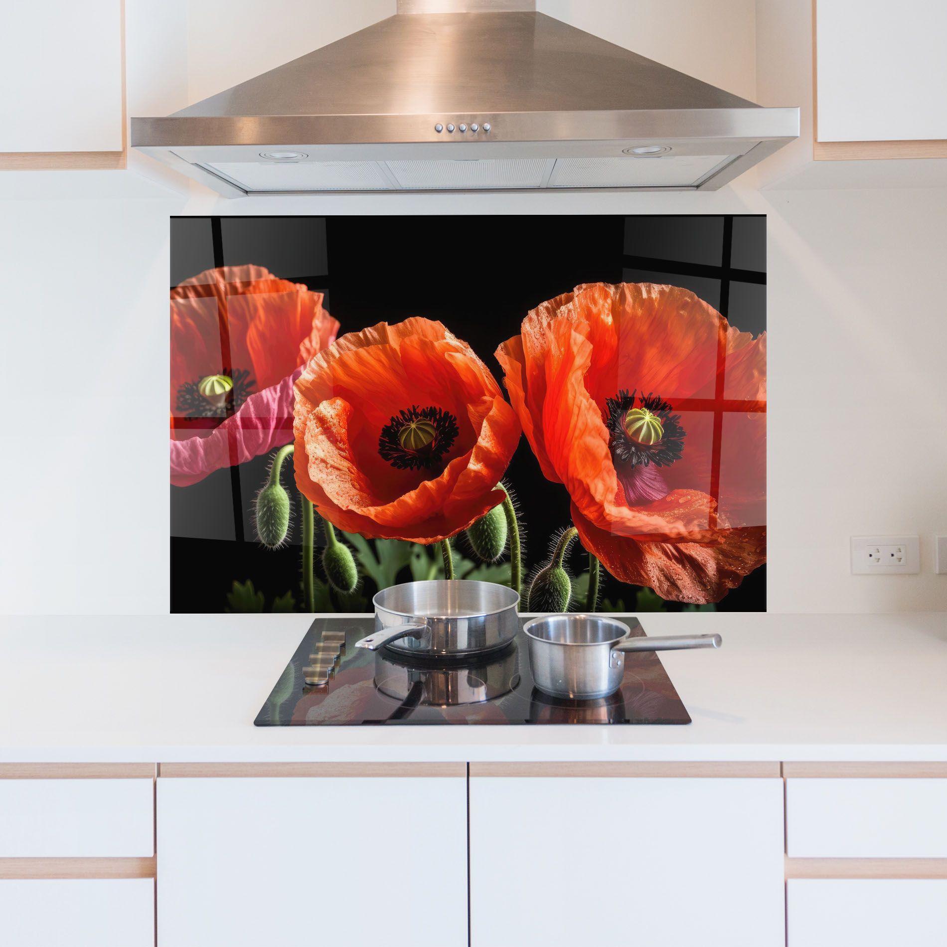 Dark Orange Poppies mockup 5