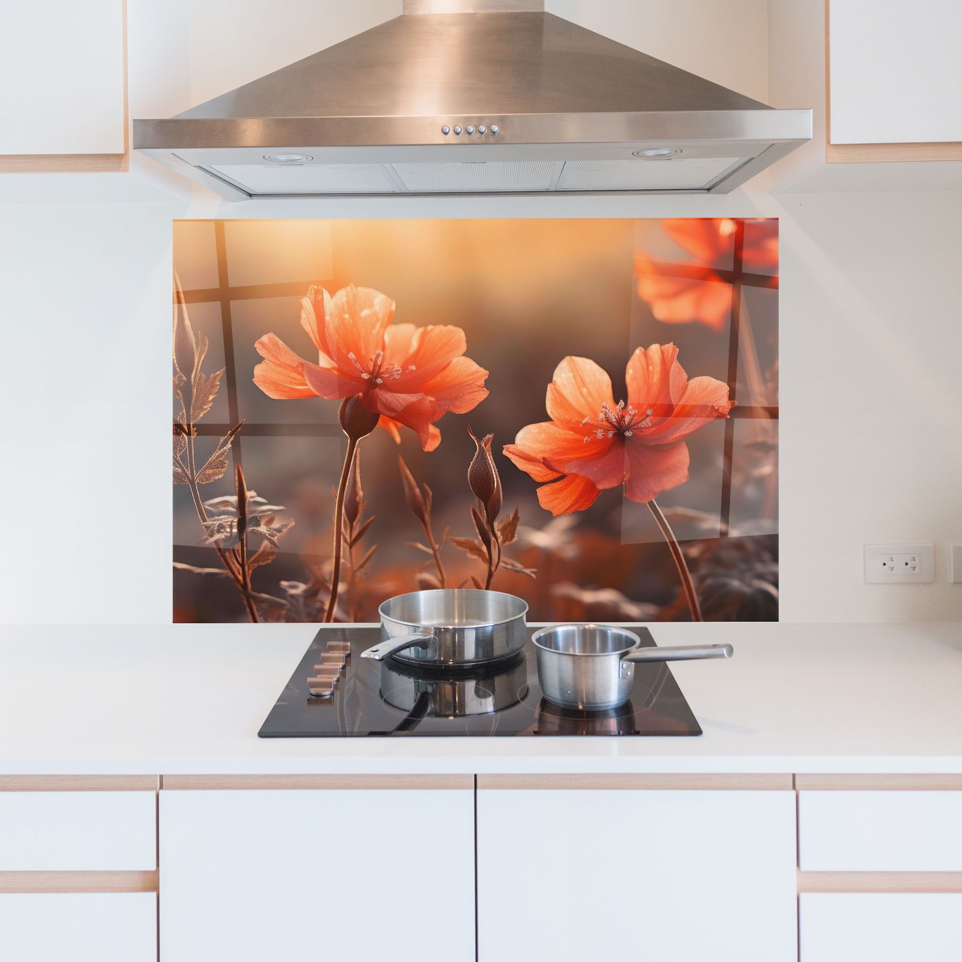 Orange Small Poppy mockup 5