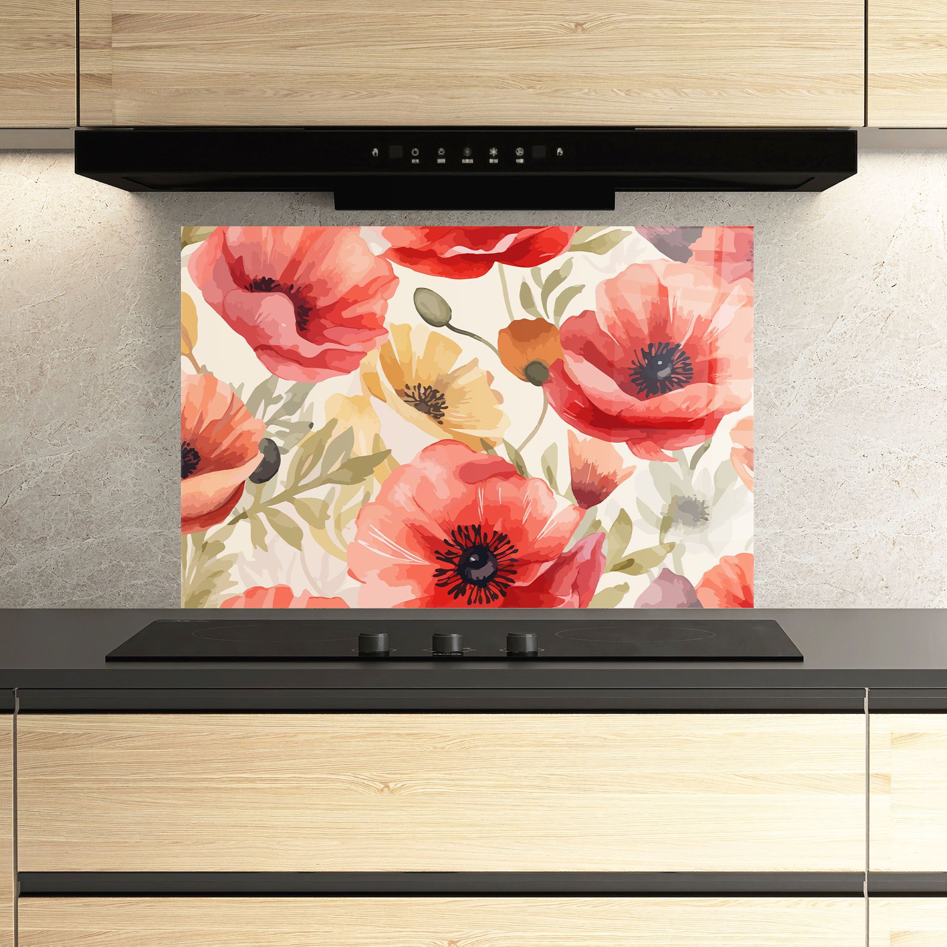 Orange Red Poppy mockup 3