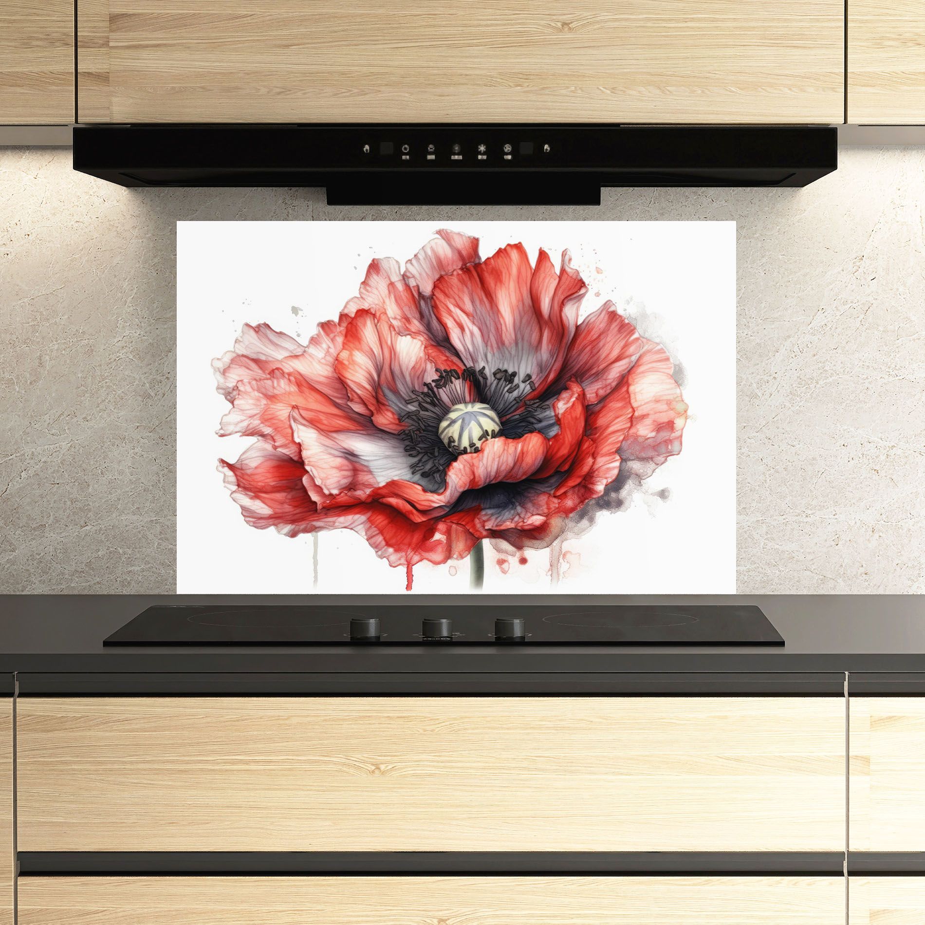 Painted Red Poppy mockup 3