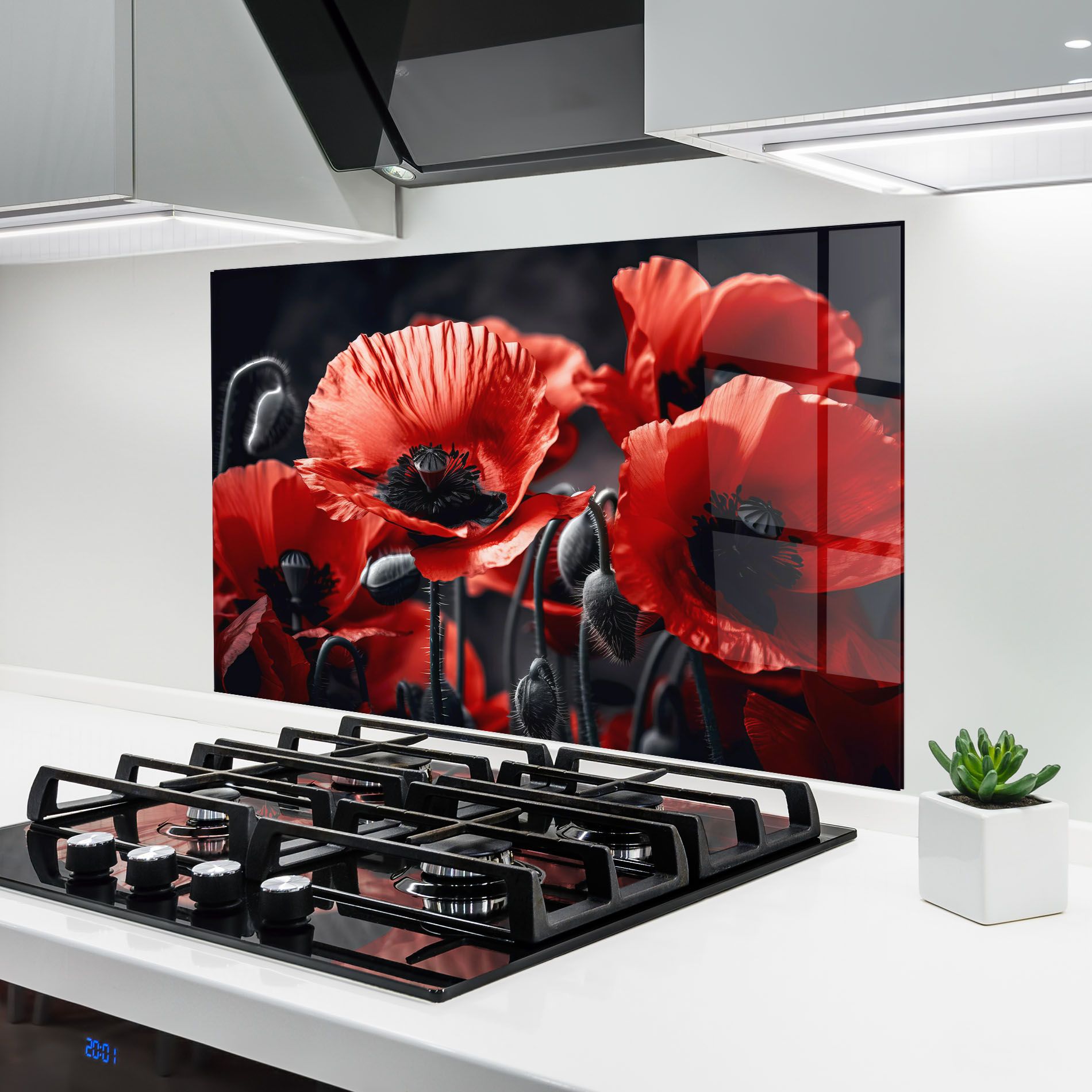 Black Red Poppy View mockup 6