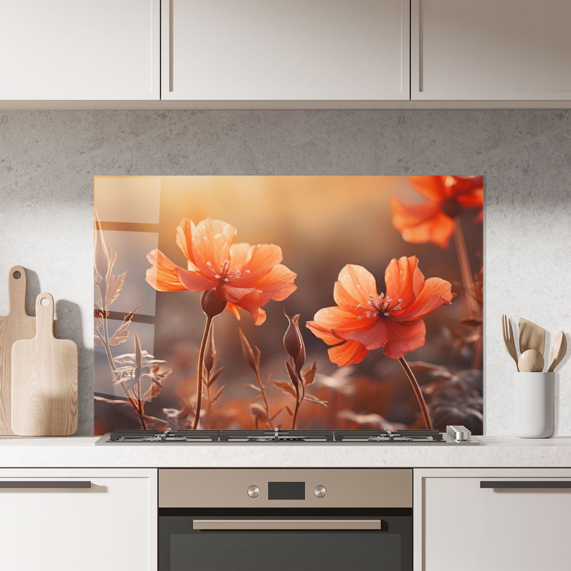 Orange Small Poppy mockup 7