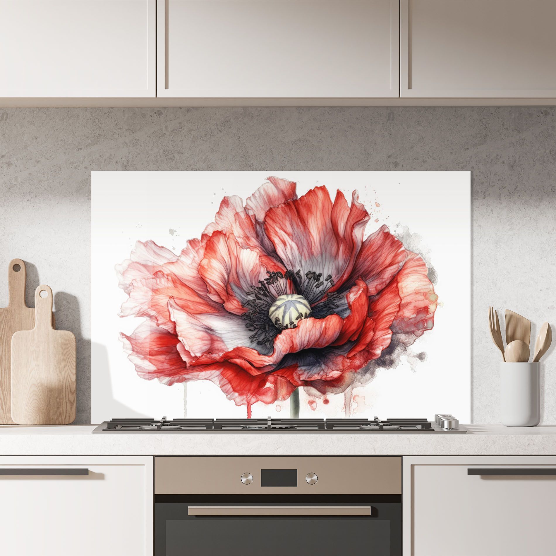 Painted Red Poppy mockup 7