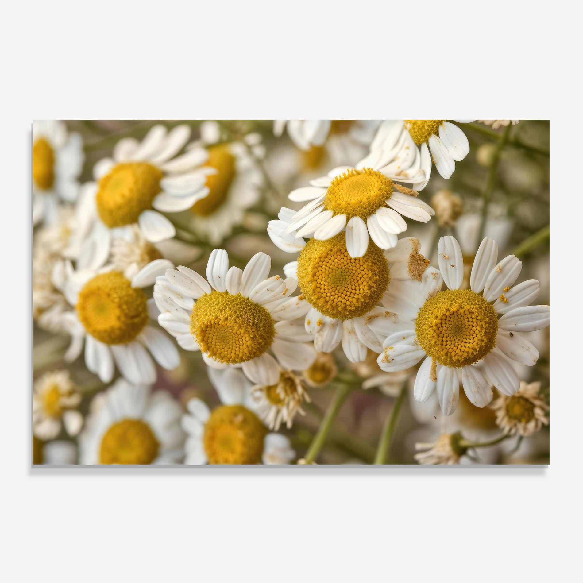 Panou Sticla Bucatarie Daisy Wall mockup 0
