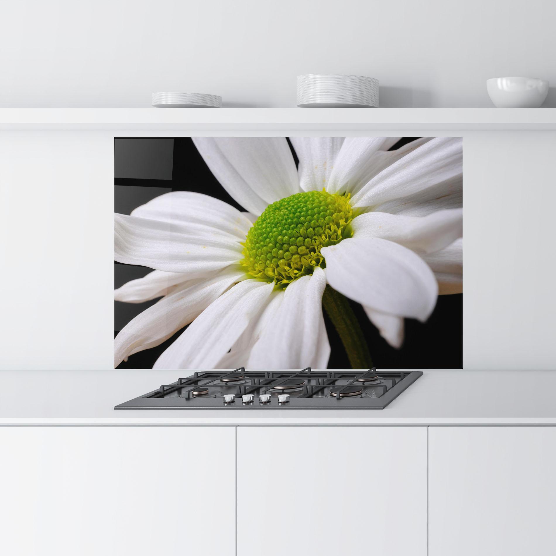 Panou Sticla Bucatarie Green Middle Daisy mockup 9