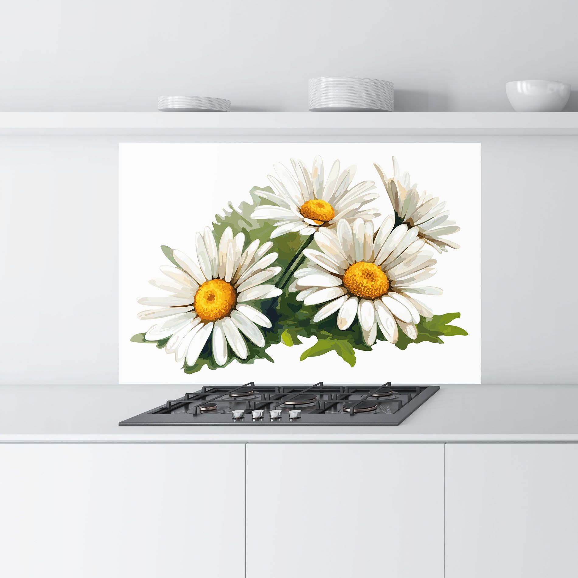 Grey White Daisy mockup 9
