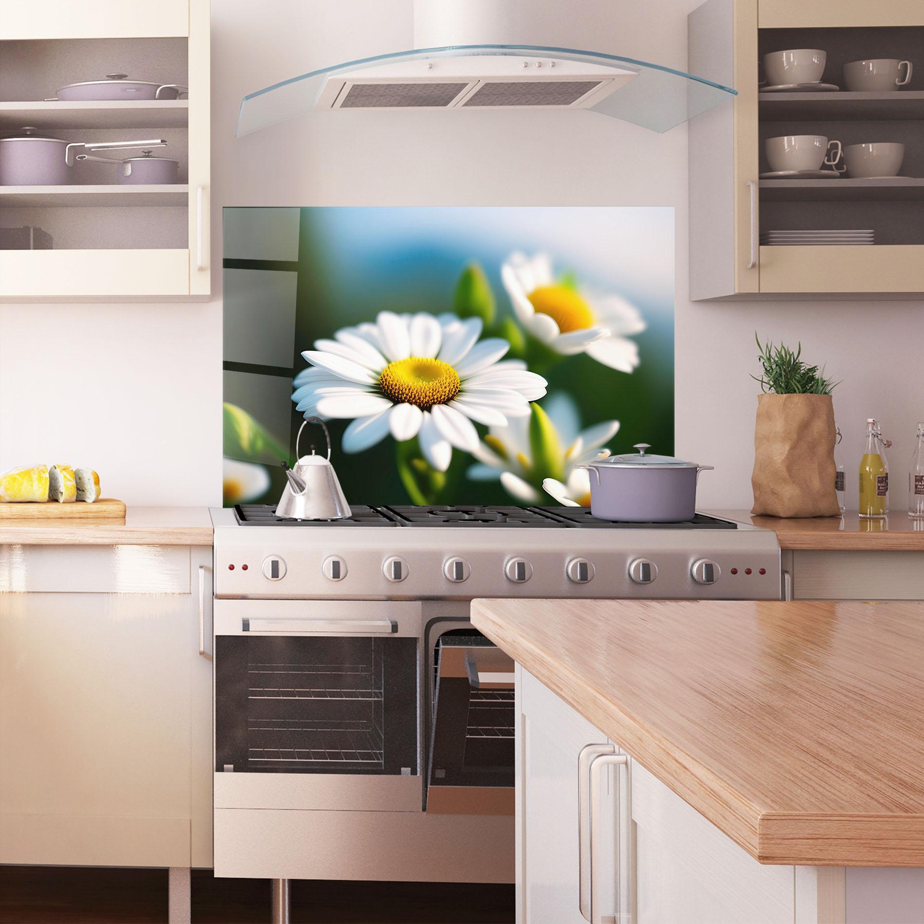 Panou Sticla Bucatarie Daisy In The Sun mockup 1