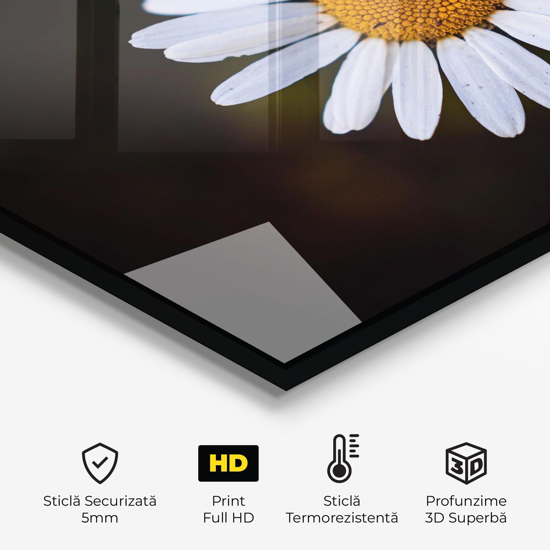 Panou Sticla Bucatarie Big Yellow Center Daisy mockup 2
