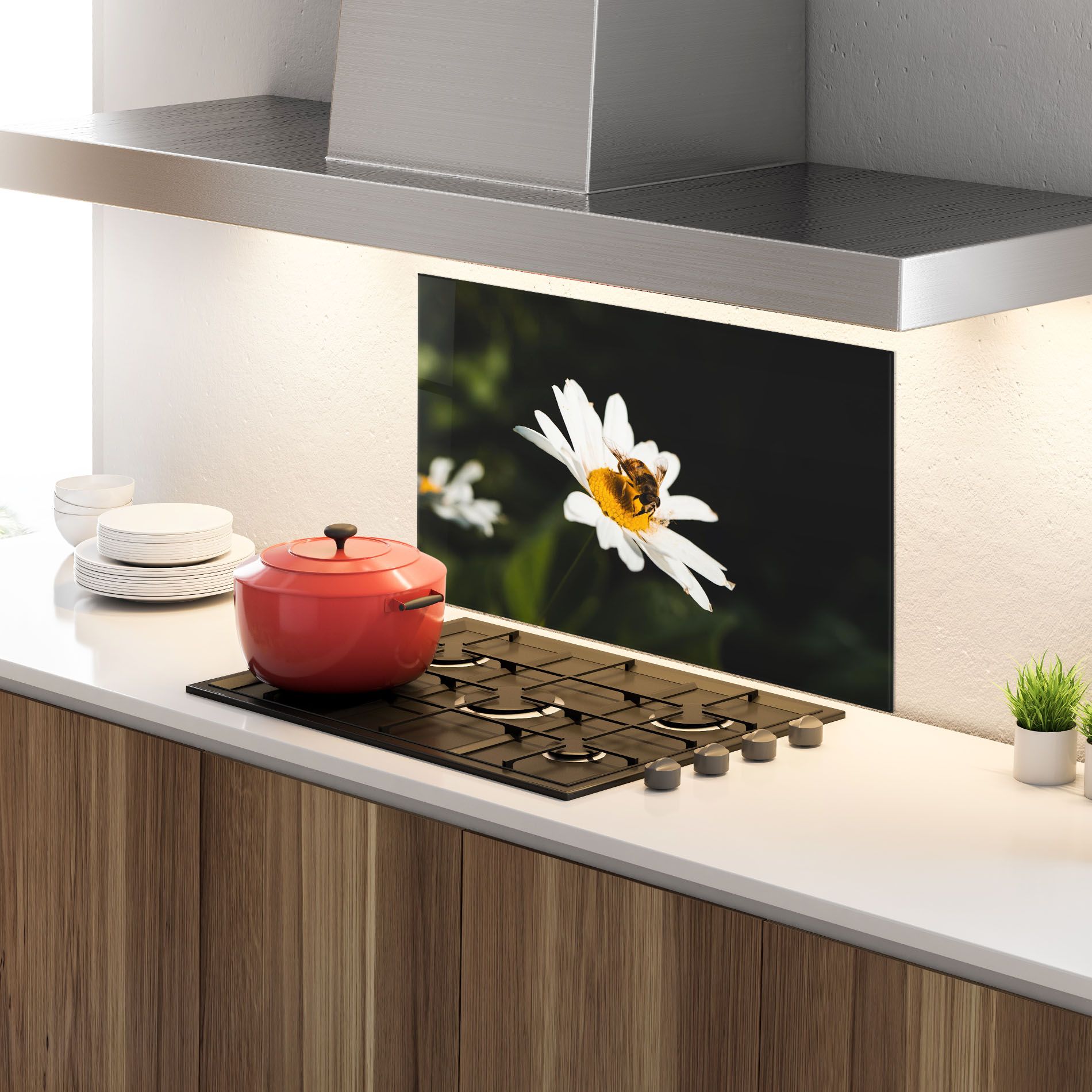 Bee Flying On Daisy mockup 4