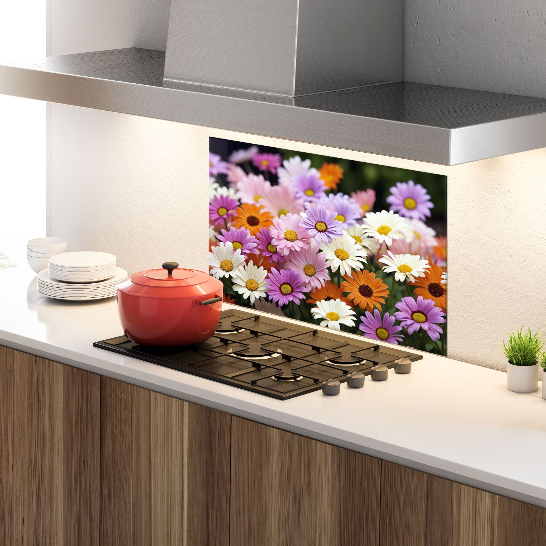 Orange Purple Daisy Mix mockup 4