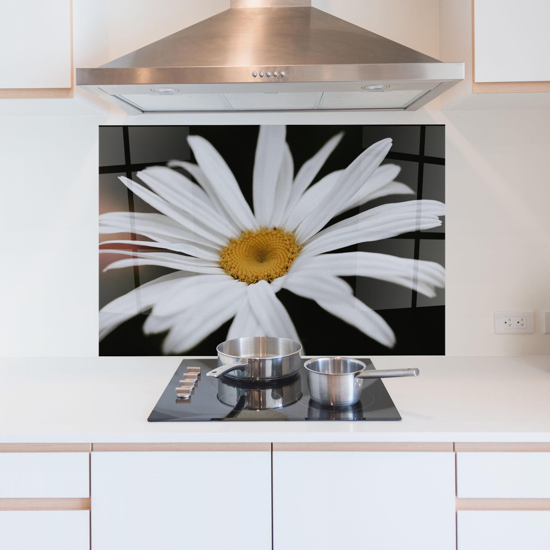 Panou Sticla Bucatarie Big Daisy mockup 5