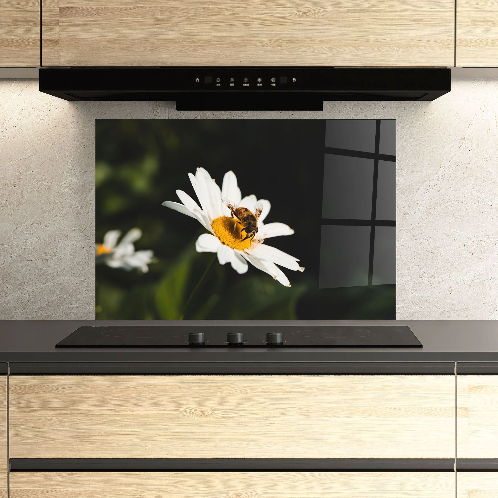 Bee Flying On Daisy mockup 3