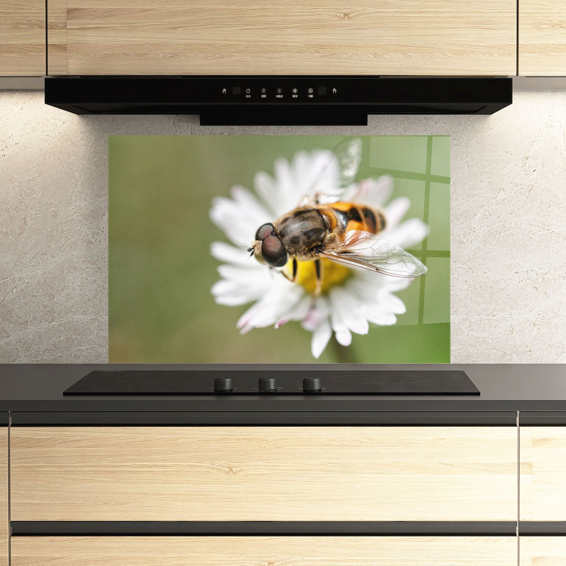 Bee On Small Daisy mockup 3