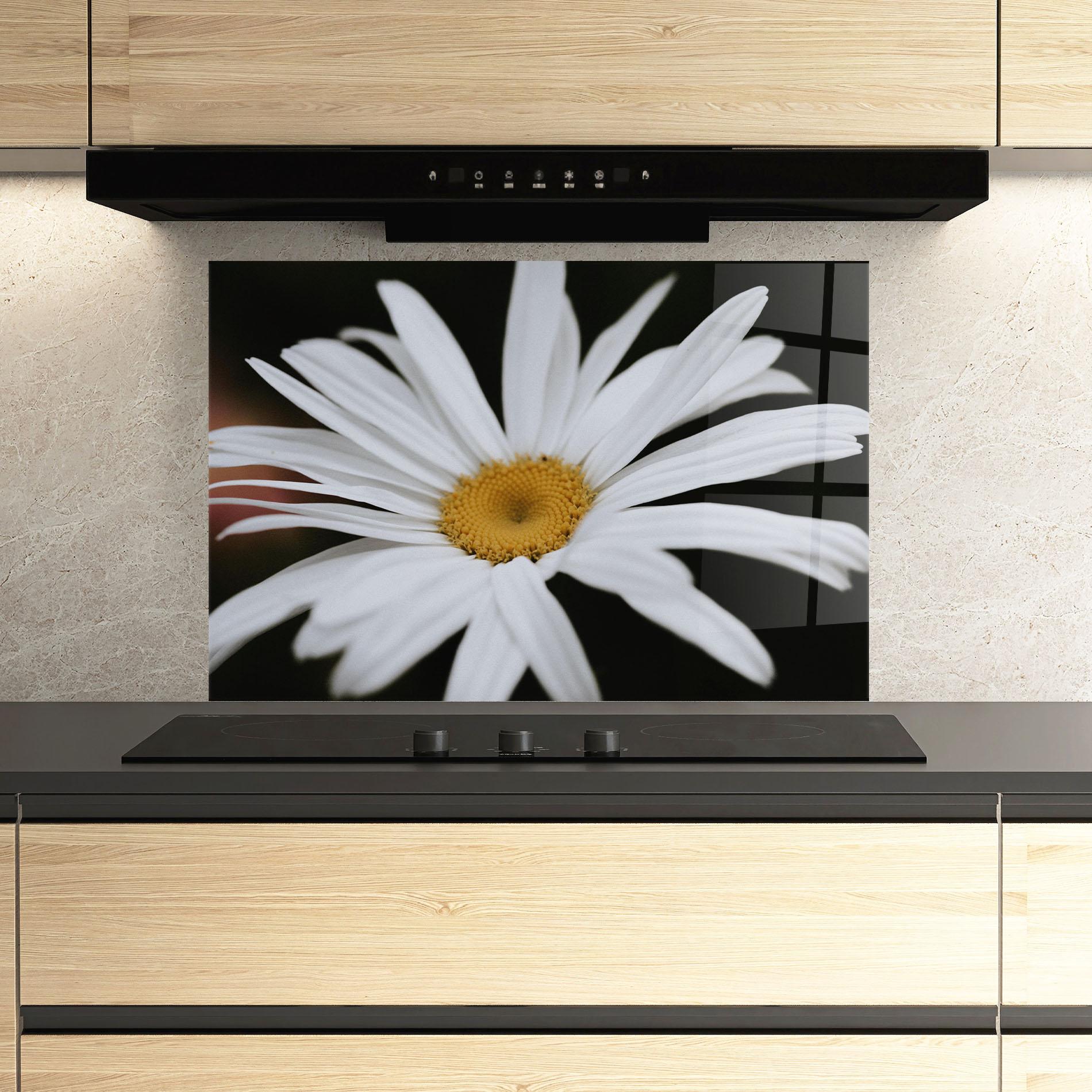 Panou Sticla Bucatarie Big Daisy mockup 3