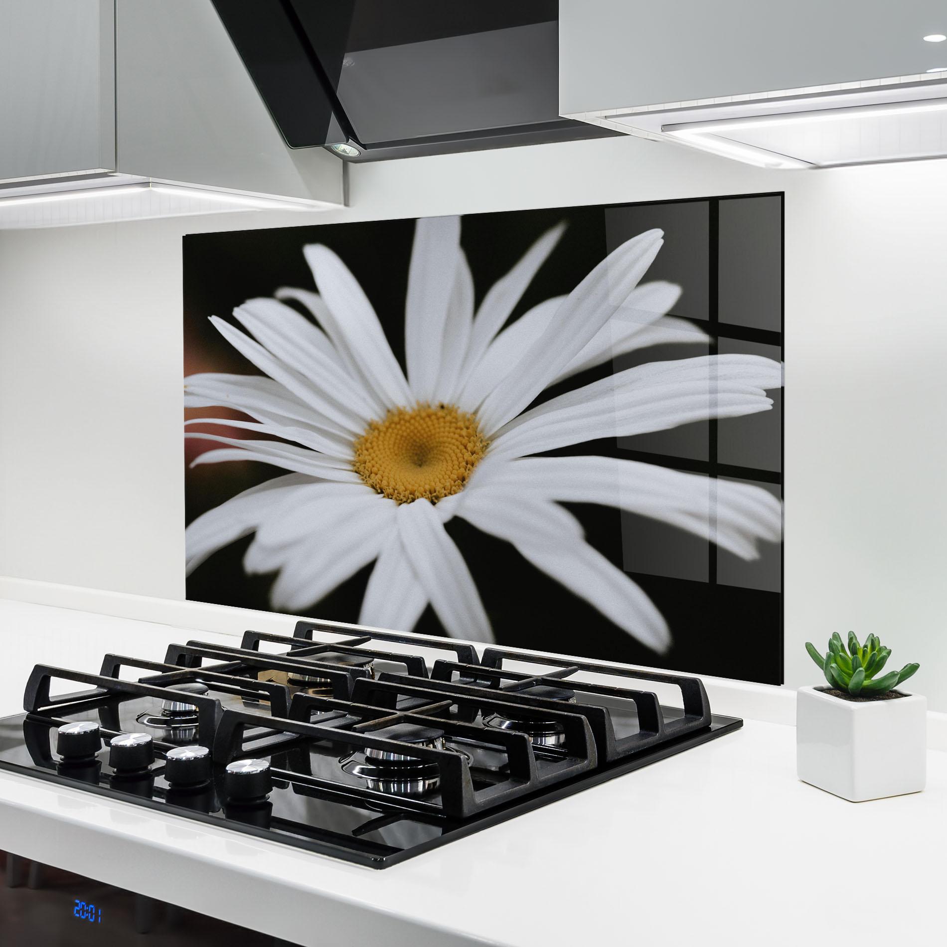 Panou Sticla Bucatarie Big Daisy mockup 6