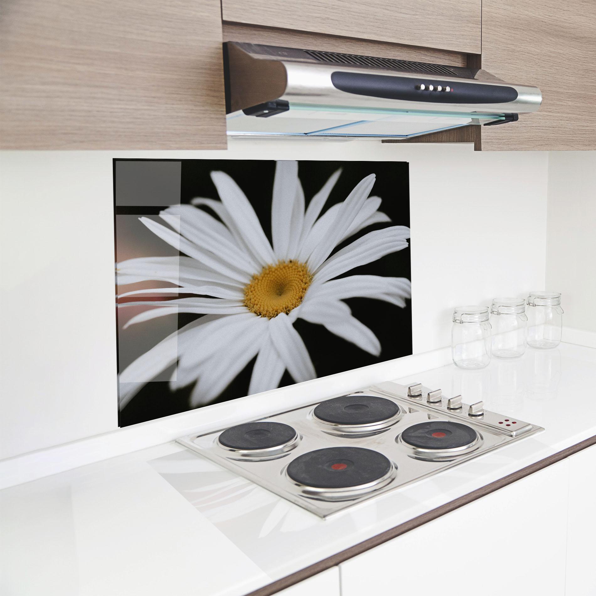 Panou Sticla Bucatarie Big Daisy mockup 8