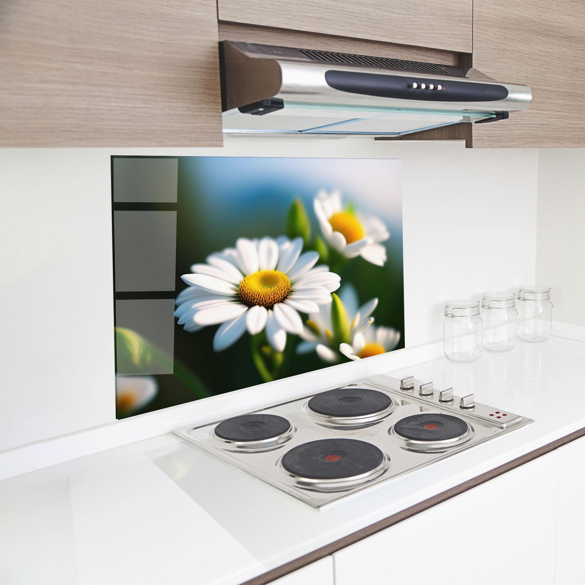 Panou Sticla Bucatarie Daisy In The Sun mockup 8