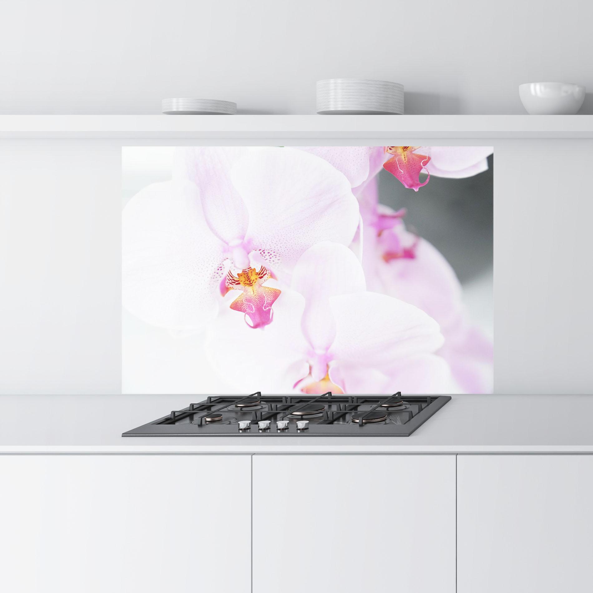 Panou Sticla Bucatarie Light Purple Orchid mockup 9