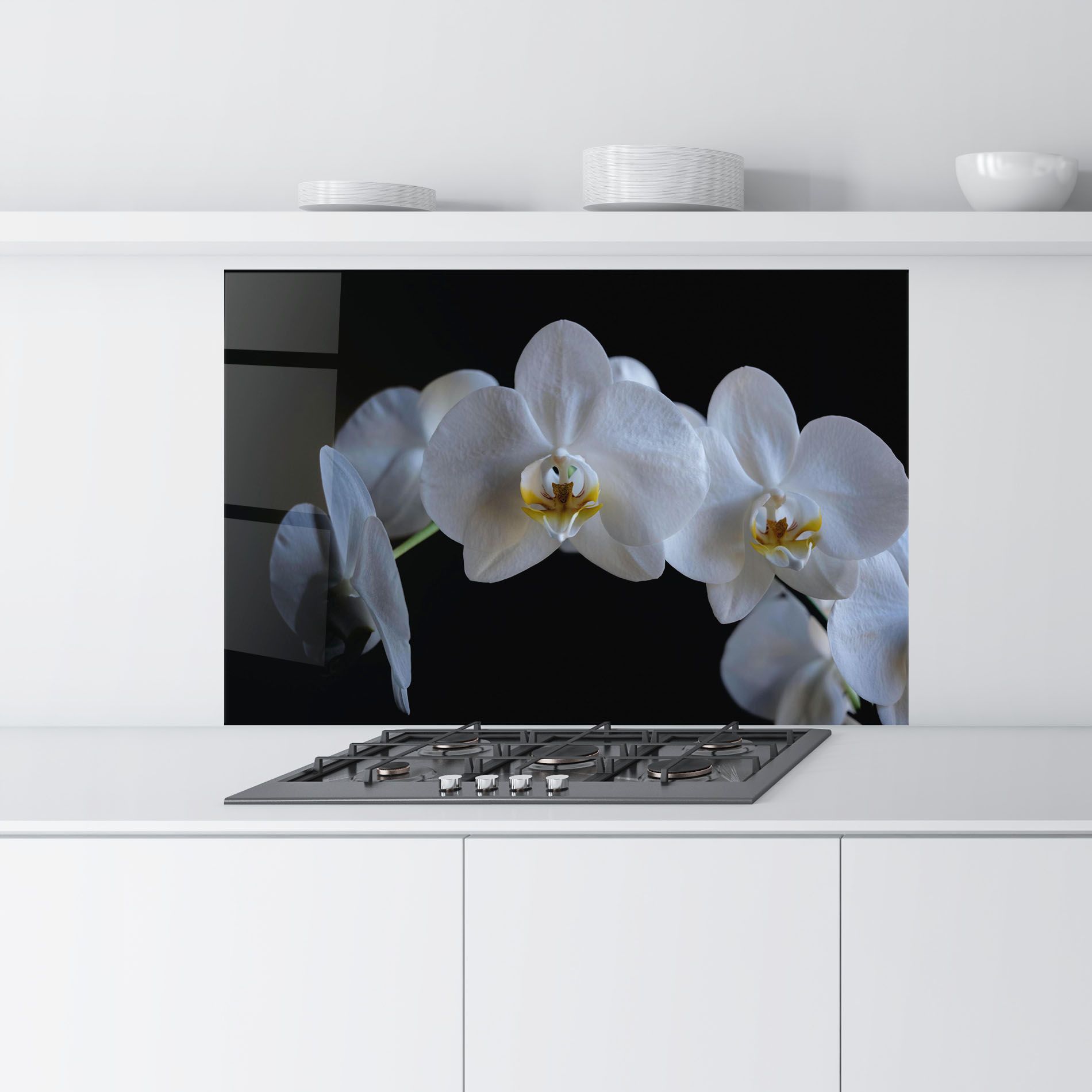 White Ochid In Shadow mockup 9