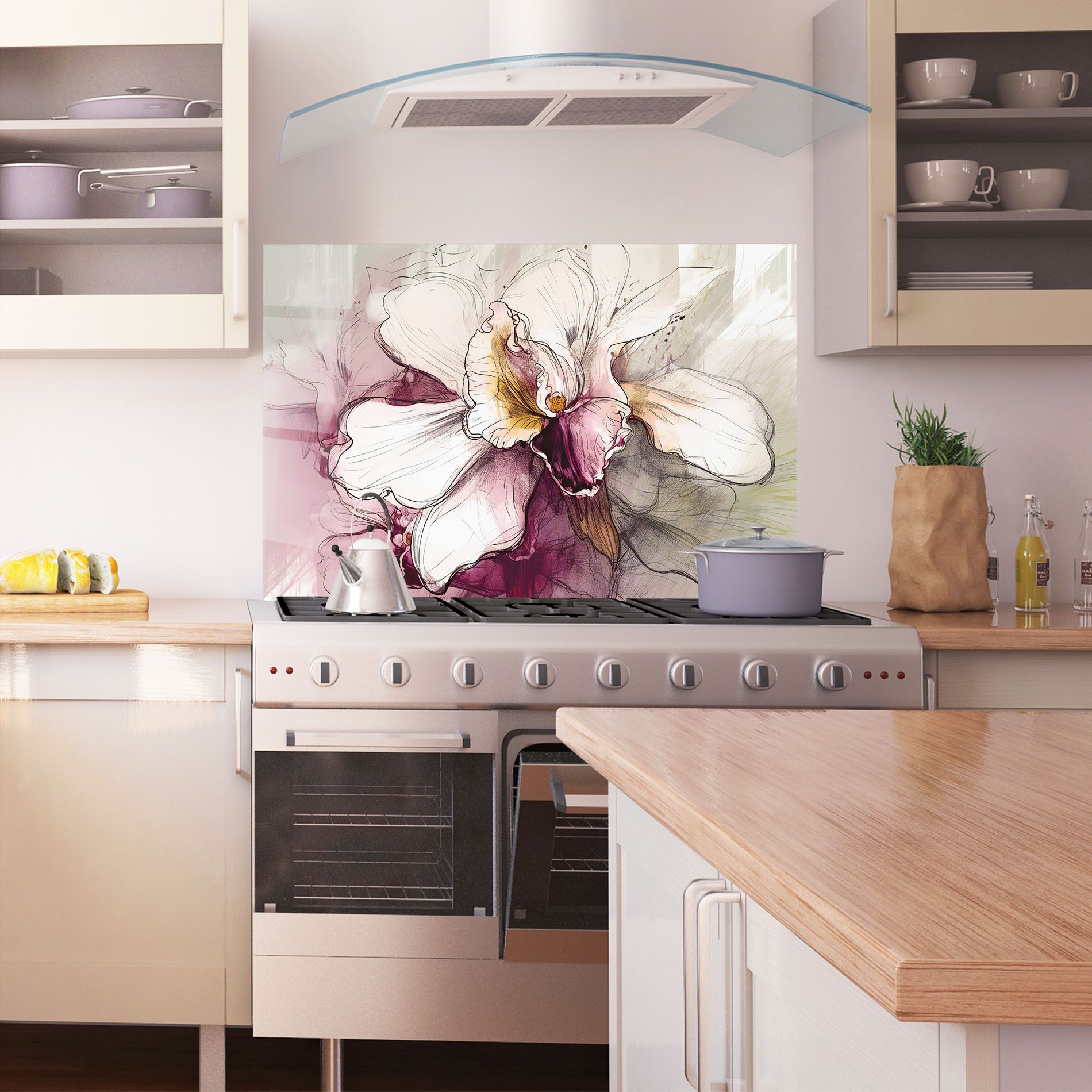 Painted Purple Orchid mockup 1