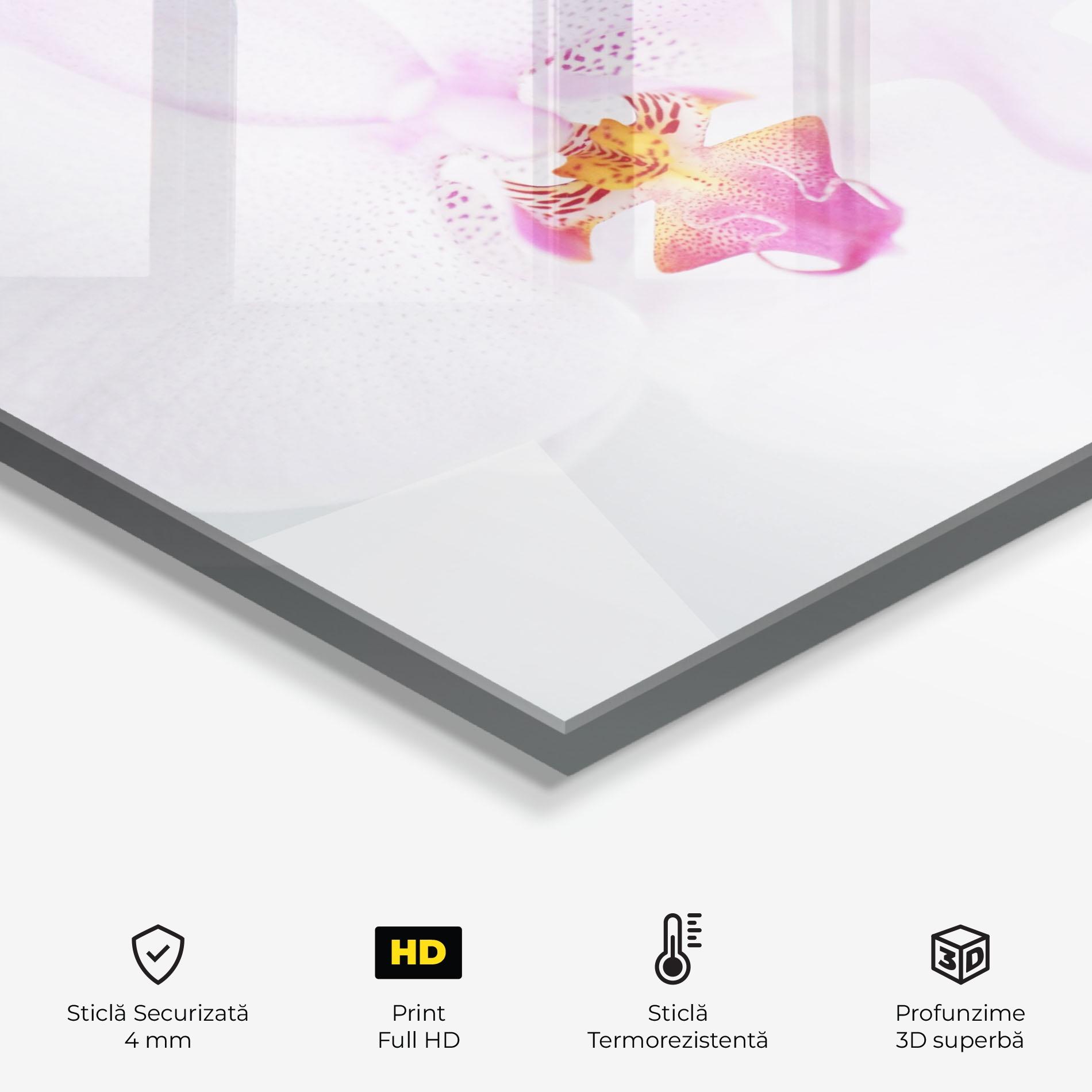 Panou Sticla Bucatarie Light Purple Orchid mockup 2