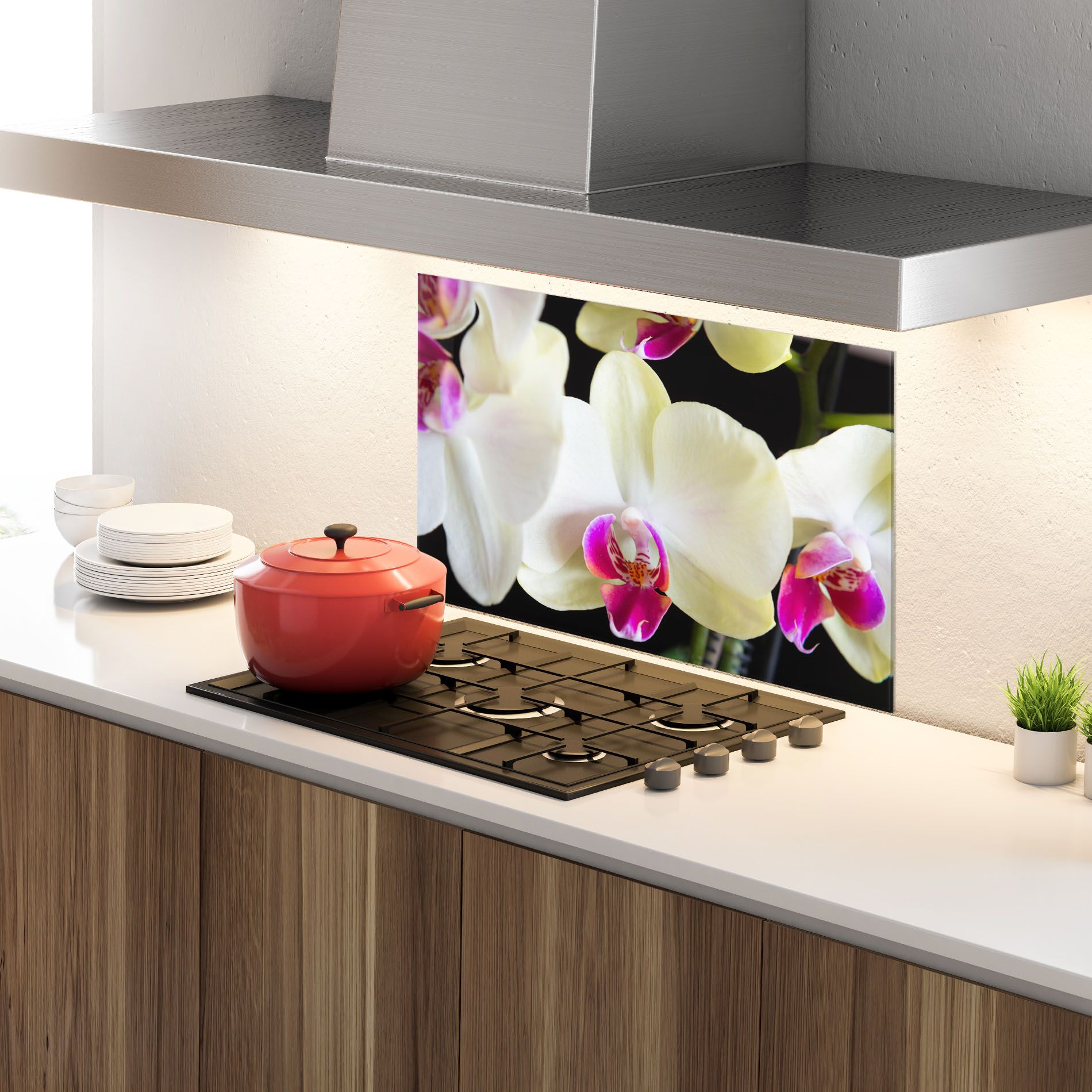 Cream Purple Orchids mockup 4