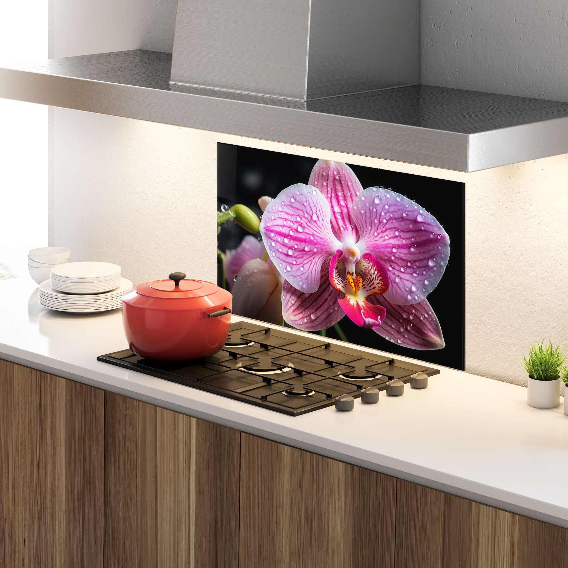 Pretty Orchid After Rain mockup 4