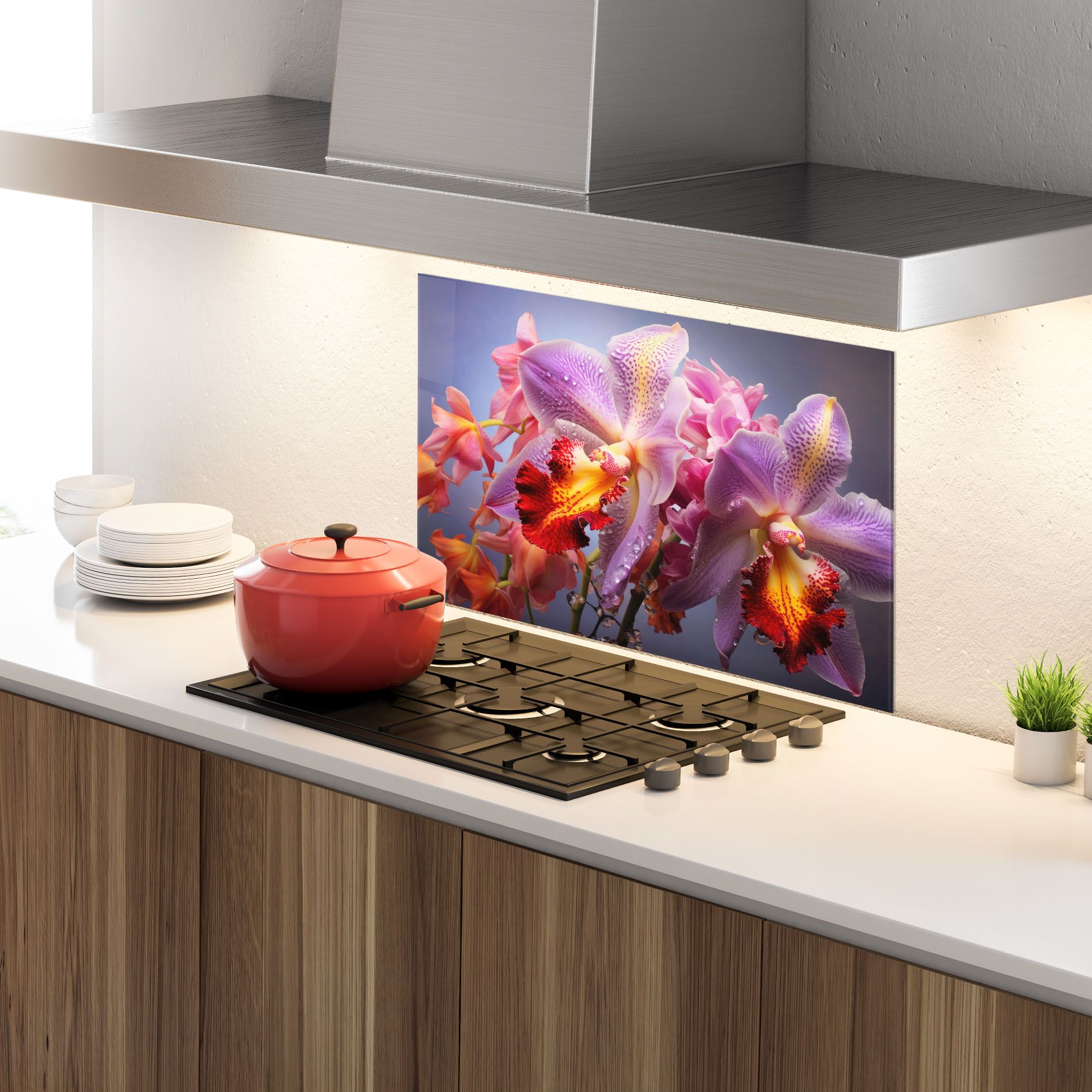 Purple Orange Orchid View mockup 4