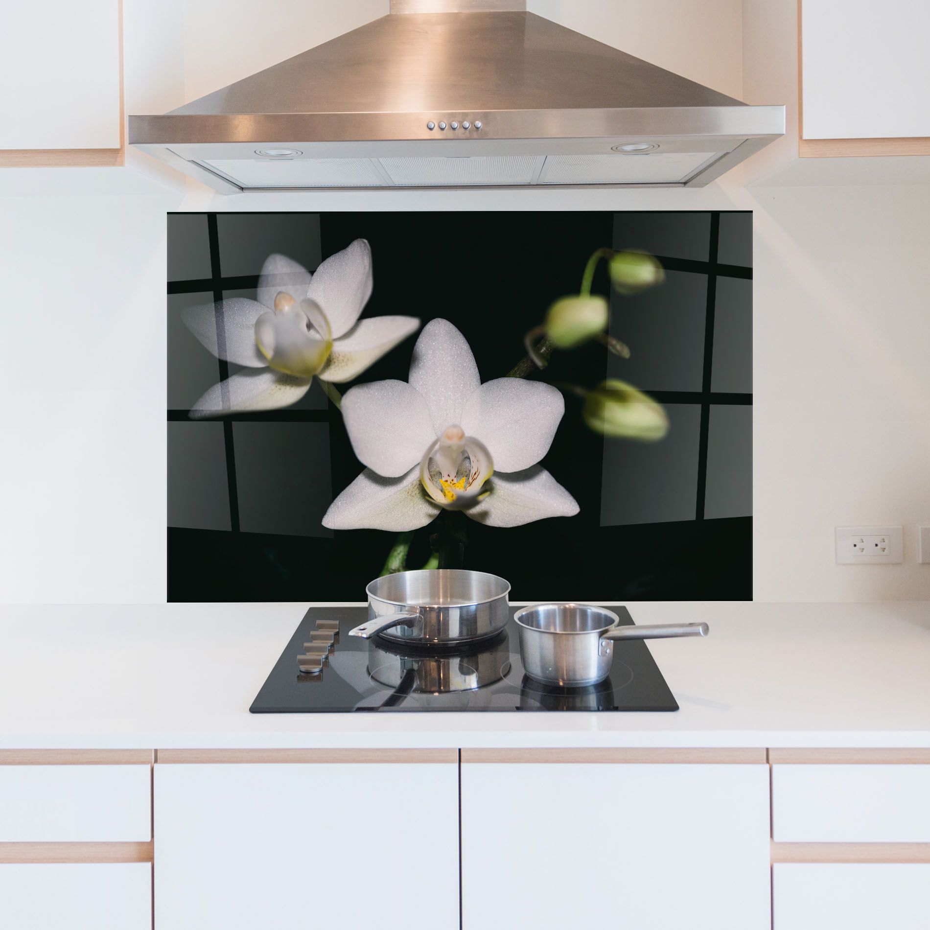 Orchids On Black mockup 5